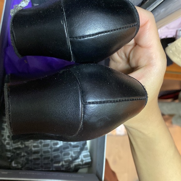 Dance Ballroom Practice Heel Womens Shoe Size 7 Black Tie used gently wedding - Picture 7 of 9